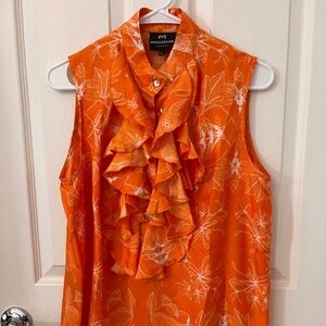 Madderson London “Leonie Ruffled Maternity” Top